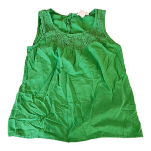 L.O.G.G by H&M Size 4 Green Sleeveless Shirt